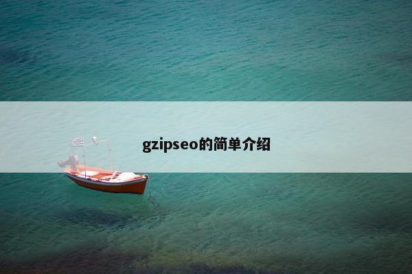 gzipseo的简单介绍