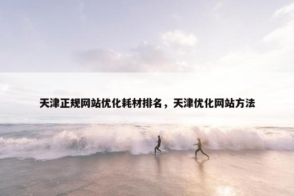 天津正规网站优化耗材排名，天津优化网站方法