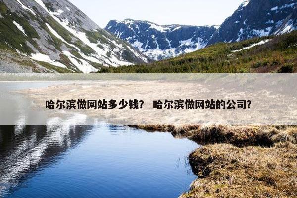 哈尔滨做网站多少钱？ 哈尔滨做网站的公司？