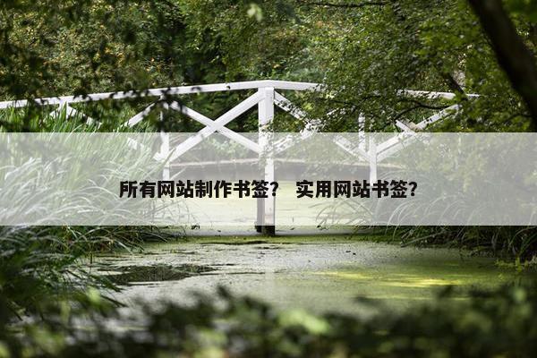 所有网站制作书签？ 实用网站书签？