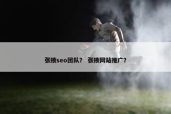 张掖seo团队？ 张掖网站推广？