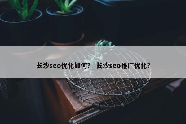 长沙seo优化如何？ 长沙seo推广优化？