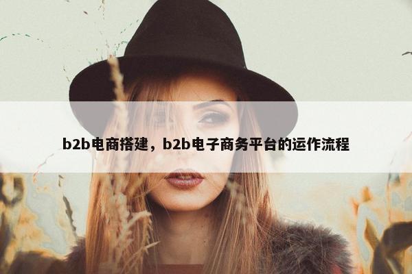 b2b电商搭建，b2b电子商务平台的运作流程