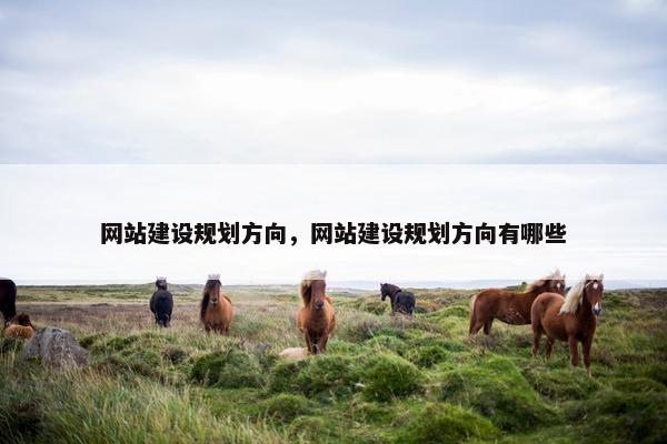 网站建设规划方向，网站建设规划方向有哪些