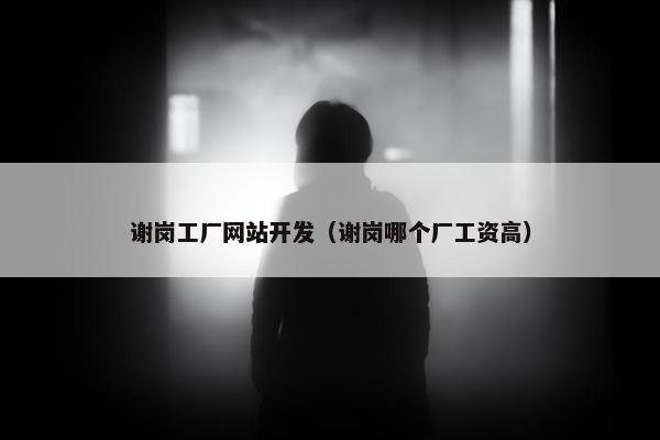 谢岗工厂网站开发（谢岗哪个厂工资高）