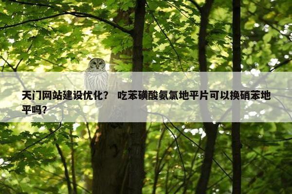 天门网站建设优化？ 吃苯磺酸氨氯地平片可以换硝苯地平吗？