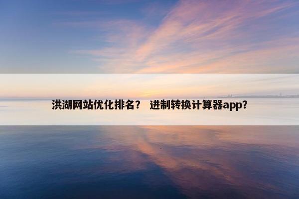 洪湖网站优化排名？ 进制转换计算器app？