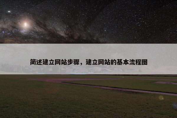 简述建立网站步骤,建立网站的基本流程图 简述建立网站步骤,建立网站的基本流程图