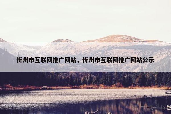 忻州市互联网推广网站，忻州市互联网推广网站公示