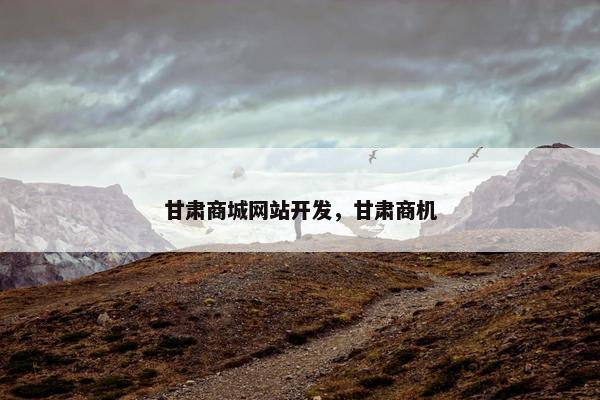 甘肃商城网站开发,甘肃商机 甘肃商城网站开发,甘肃商机