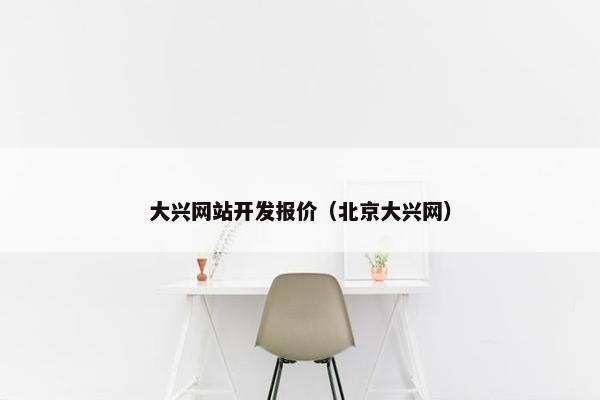 大兴网站开发报价（北京大兴网）