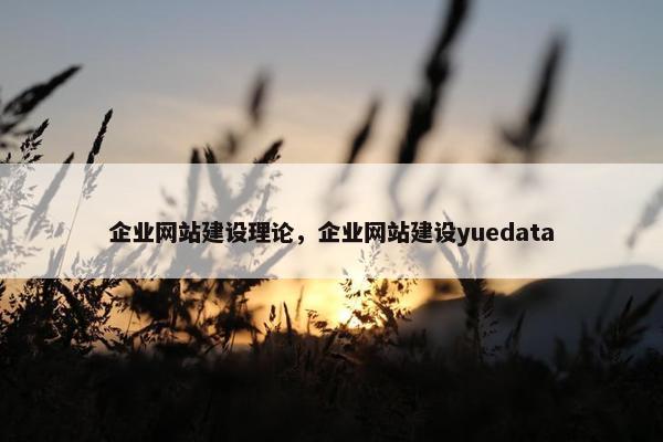 企业网站建设理论，企业网站建设yuedata