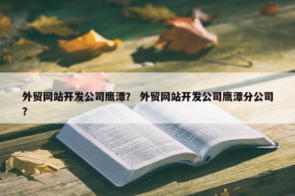 外贸网站开发公司鹰潭？ 外贸网站开发公司鹰潭分公司？