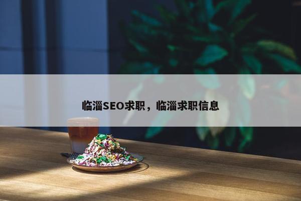临淄SEO求职，临淄求职信息