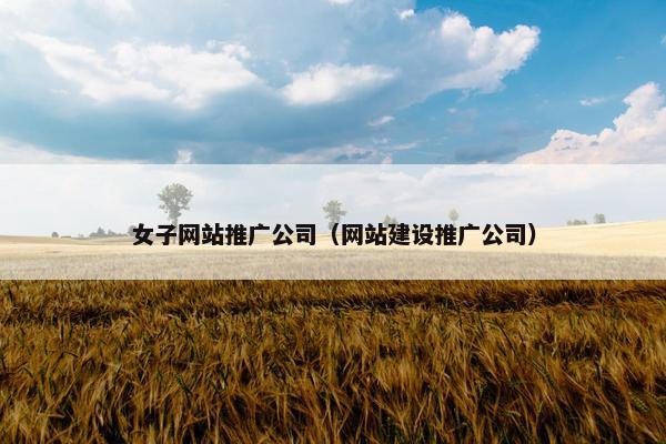 女子网站推广公司(网站建设推广公司) 女子网站推广公司(网站建设推广公司)
