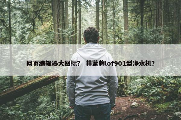 网页编辑器大图标？ 井蓝牌lof901型净水机？