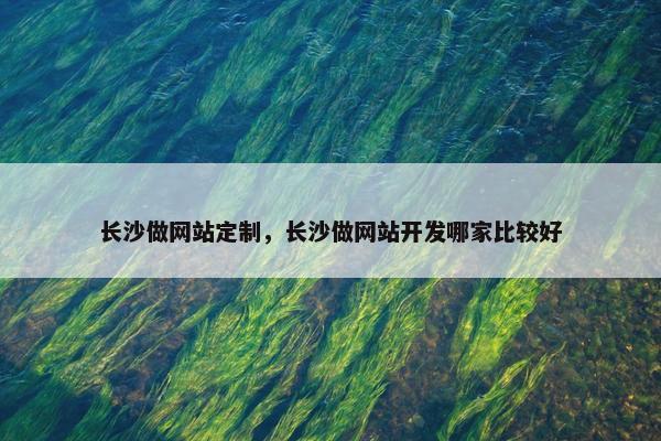 长沙做网站定制，长沙做网站开发哪家比较好