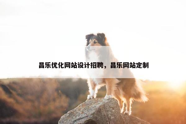 昌乐优化网站设计招聘，昌乐网站定制