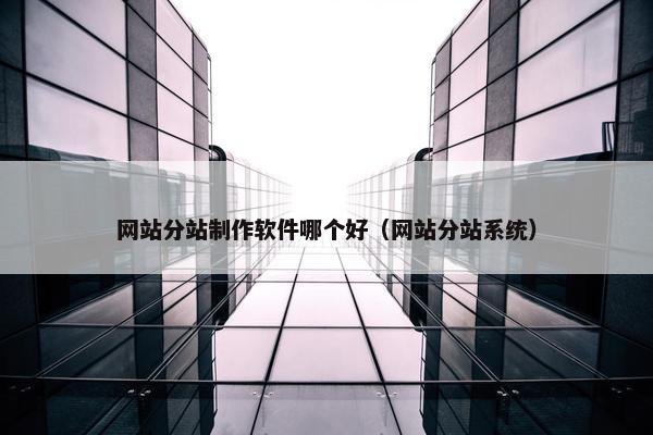 网站分站制作软件哪个好（网站分站系统）
