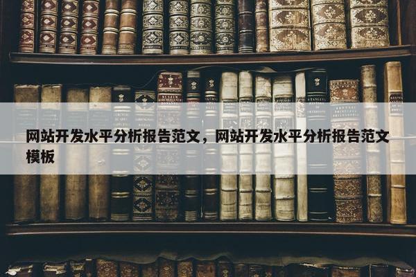 网站开发水平分析报告范文，网站开发水平分析报告范文模板