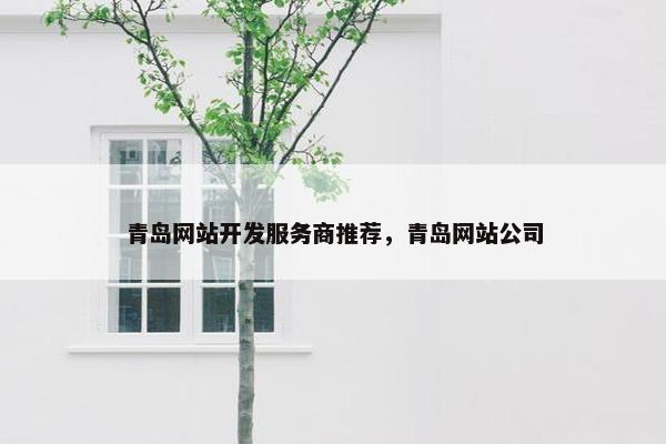 青岛网站开发服务商推荐，青岛网站公司