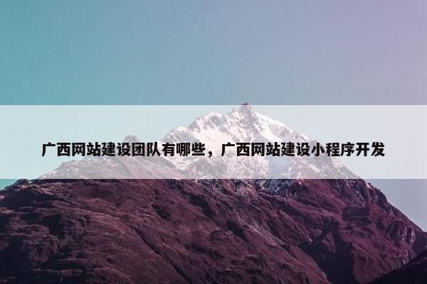 广西网站建设团队有哪些,广西网站建设小程序开发 广西网站建设团队有哪些,广西网站建设小程序开发