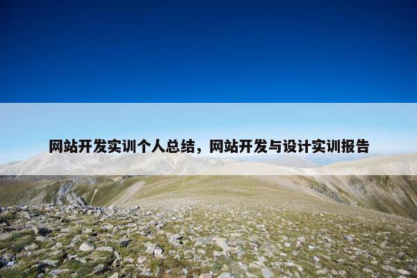 网站开发实训个人总结，网站开发与设计实训报告