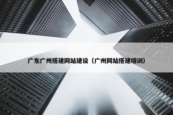 广东广州搭建网站建设（广州网站搭建培训）