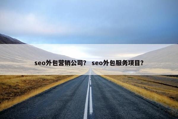 seo外包营销公司？ seo外包服务项目？