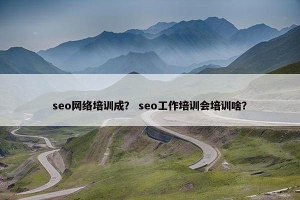seo网络培训成？ seo工作培训会培训啥？