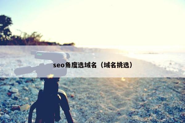 seo角度选域名(域名挑选) seo角度选域名(域名挑选)