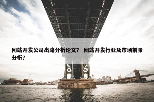 网站开发公司出路分析论文？ 网站开发行业及市场前景分析？