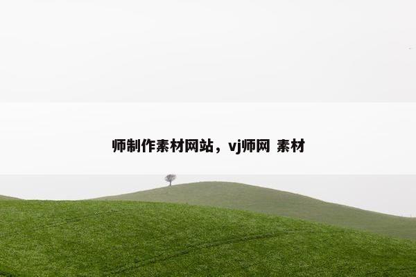 师制作素材网站，vj师网 素材