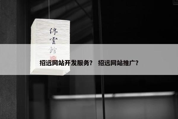 招远网站开发服务？ 招远网站推广？