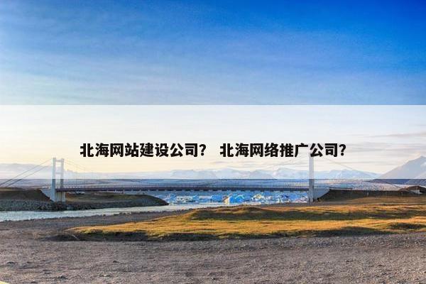 北海网站建设公司？ 北海网络推广公司？