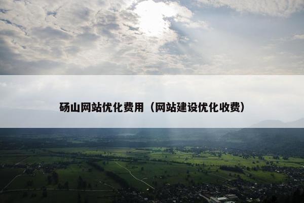 砀山网站优化费用(网站建设优化收费) 砀山网站优化费用(网站建设优化收费)