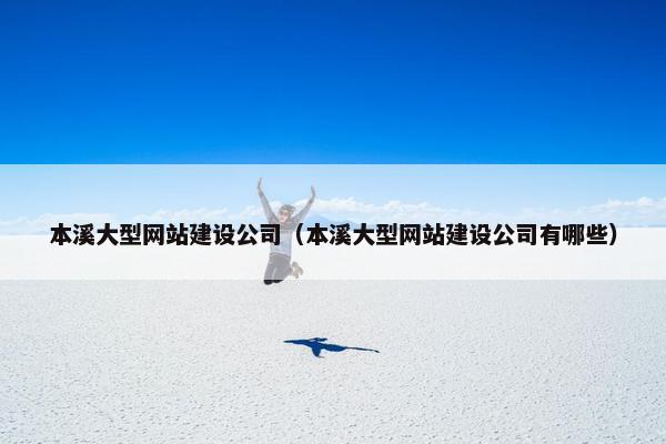 本溪大型网站建设公司（本溪大型网站建设公司有哪些）