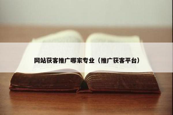 网站获客推广哪家专业(推广获客平台) 网站获客推广哪家专业(推广获客平台)