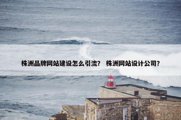 株洲品牌网站建设怎么引流？ 株洲网站设计公司？