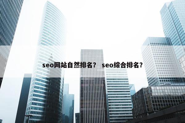 seo网站自然排名？ seo综合排名？