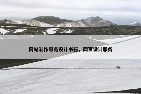 网站制作服务设计书籍，网页设计服务