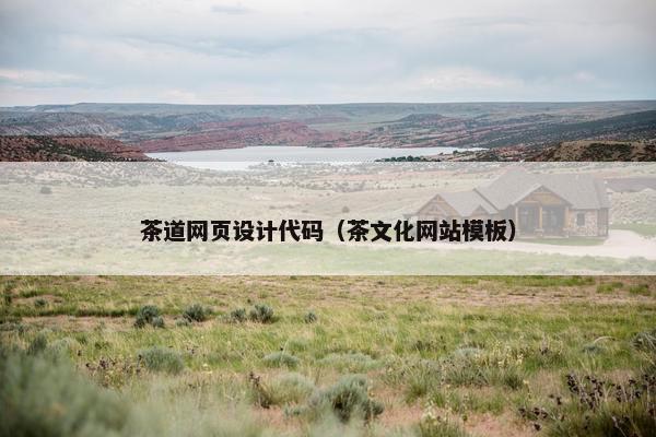茶道网页设计代码（茶文化网站模板）