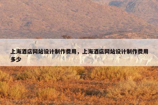 上海酒店网站设计制作费用，上海酒店网站设计制作费用多少