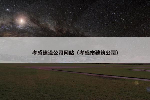 孝感建设公司网站（孝感市建筑公司）