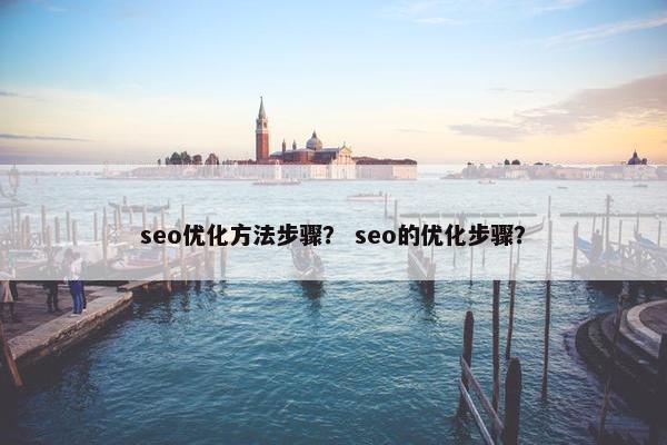 seo优化方法步骤？ seo的优化步骤？