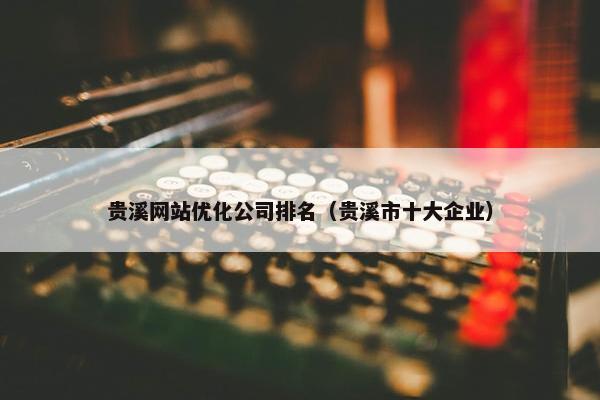 贵溪网站优化公司排名（贵溪市十大企业）