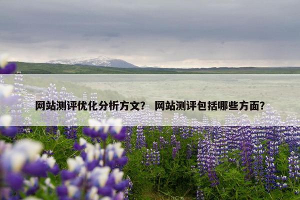 网站测评优化分析方文？ 网站测评包括哪些方面？