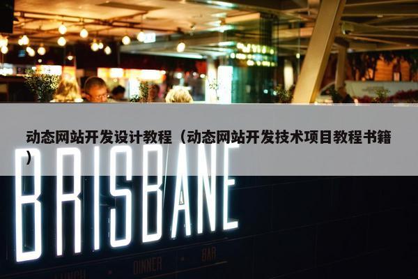 动态网站开发设计教程（动态网站开发技术项目教程书籍）