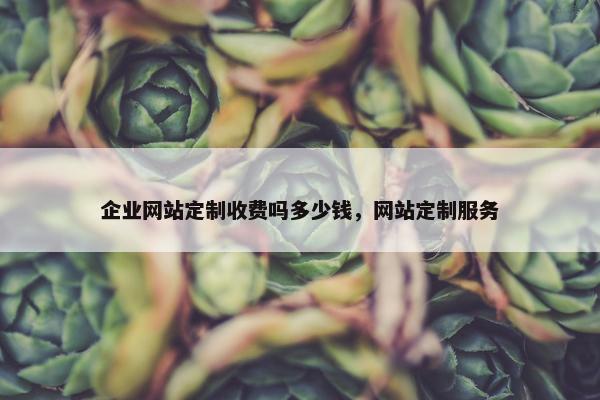 企业网站定制收费吗多少钱,网站定制服务 企业网站定制收费吗多少钱,网站定制服务