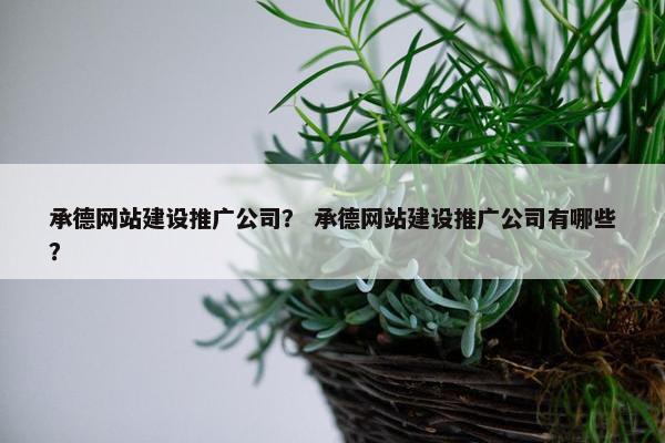 承德网站建设推广公司? 承德网站建设推广公司有哪些? 承德网站建设推广公司? 承德网站建设推广公司有哪些?